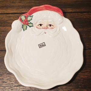 Fitz and Floyd collectible Christmas Santa Plate